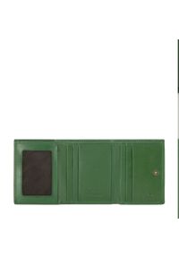 Wittchen - Damski portfel z gładkiej skóry dwustronny na zatrzask zielony. Kolor: zielony. Materiał: skóra. Wzór: gładki #4