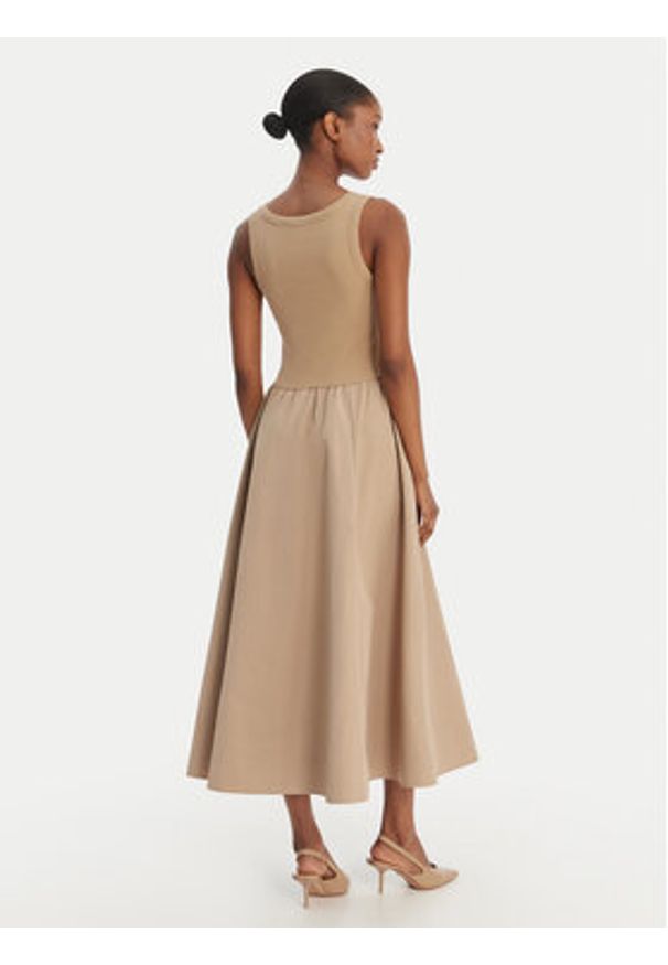 Weekend Max Mara Komplet bluza i sukienka Destino 2615631021 Beżowy Relaxed Fit. Kolor: beżowy. Materiał: bawełna