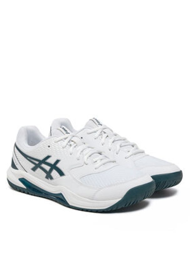 Asics Buty do tenisa Gel-Dedicate 8 1041A408 Biały. Kolor: biały. Materiał: skóra. Sport: tenis