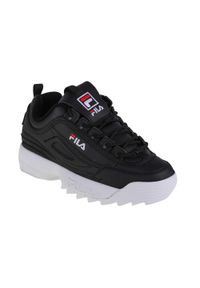 Buty sportowe Sneakersy dziewczęce, Fila Disruptor Teens. Kolor: czarny, wielokolorowy, biały. Materiał: syntetyk, materiał, tkanina, guma. Sport: turystyka piesza #1