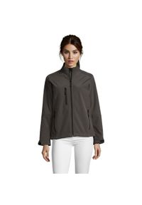 SOL'S - Kurtka Damska Roxy Soft Shell. Kolor: wielokolorowy, szary, brązowy
