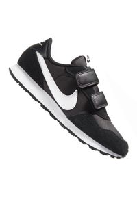 Buty Nike Md Valiant Psv Jr CN8559-002 czarne. Okazja: na co dzień. Kolor: czarny. Materiał: materiał, tkanina, zamsz, skóra, guma. Szerokość cholewki: normalna. Wzór: aplikacja. Sezon: jesień, lato