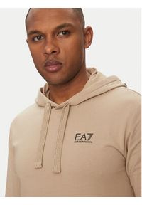 EA7 Emporio Armani Bluza 7M000569 AF13512 M1013 Beżowy Regular Fit. Kolor: beżowy. Materiał: bawełna #4