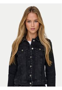 only - ONLY Kurtka jeansowa Wonder 15243147 Czarny Regular Fit. Kolor: czarny. Materiał: bawełna #7