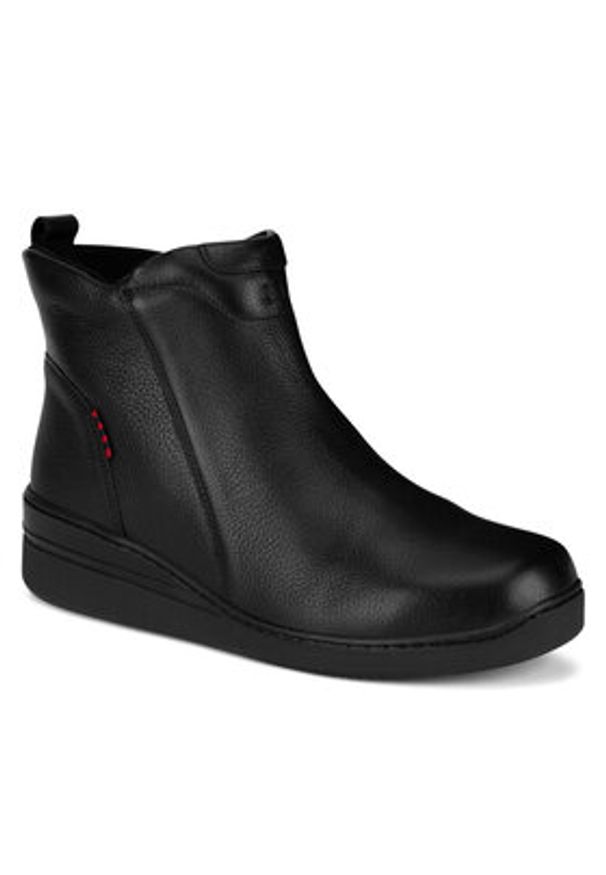 Go Soft Botki WI33-REBECA2-03 Czarny. Kolor: czarny. Materiał: skóra