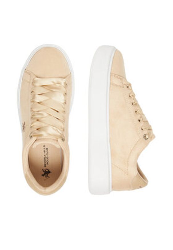 Beverly Hills Polo Club Sneakersy CEO-V12-712Z Beżowy. Kolor: beżowy. Materiał: materiał