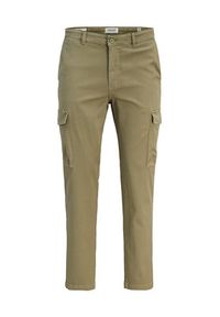 Jack & Jones Spodnie materiałowe Stace Arthur 12282388 Khaki Regular Fit. Kolor: brązowy. Materiał: bawełna #6