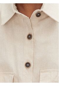 ACCESS FASHION Kombinezon 53-5500-133 Beżowy Regular Fit. Kolor: beżowy. Materiał: len #3