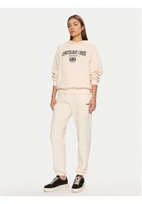Guess Spodnie dresowe V5RB02 KCLD1 Écru Regular Fit. Materiał: bawełna, syntetyk #5