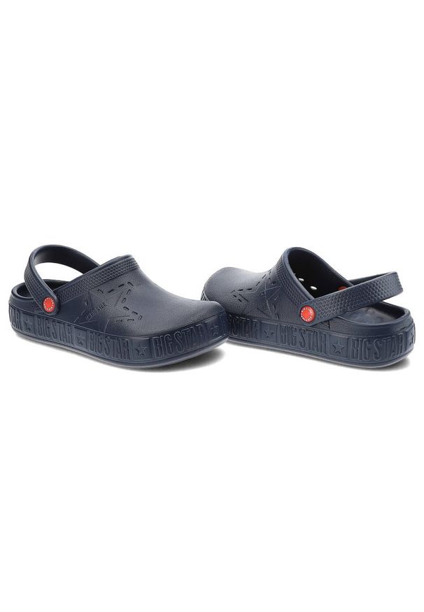 Big-Star - Niebieskie Klapki Big Star Modne Dziecięce Buty Na Lato. Okazja: do domu, na plażę. Kolor: niebieski. Sezon: lato. Styl: sportowy, elegancki