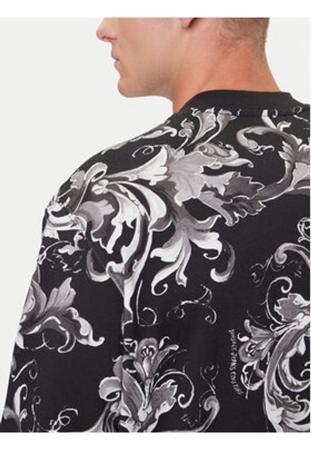 Versace Jeans Couture Bluza 79GAI3R0 FS201 Czarny Regular Fit. Kolor: czarny. Materiał: bawełna