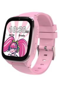 KIANO - Kiano Watch Princess Różowy. Rodzaj zegarka: smartwatch. Kolor: różowy. Styl: młodzieżowy, retro