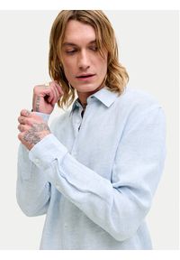 Jack & Jones Koszula Lawrence 12293563 Niebieski jasny Regular Fit. Kolor: niebieski. Materiał: len #3