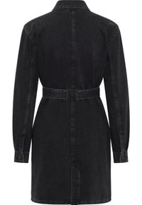 Damska Sukienka Mini Jeansowa Mustang Style Alba Denim Dress Denim Black 1014576 4000 841. Materiał: jeans, denim. Długość: mini #4