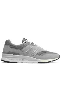 Buty męskie New Balance CM997HCA - szare. Okazja: na co dzień. Kolor: szary. Materiał: zamsz, materiał, skóra. Szerokość cholewki: normalna. Sezon: lato #1