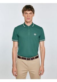 Big-Star - Koszulka męska polo zielona Poller 304. Okazja: na co dzień. Typ kołnierza: polo. Kolor: zielony. Materiał: materiał, dzianina. Wzór: haft. Styl: elegancki, klasyczny, casual