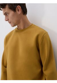 Reserved - Bluza regular z bawełną - musztardowy. Kolor: żółty. Materiał: bawełna #1