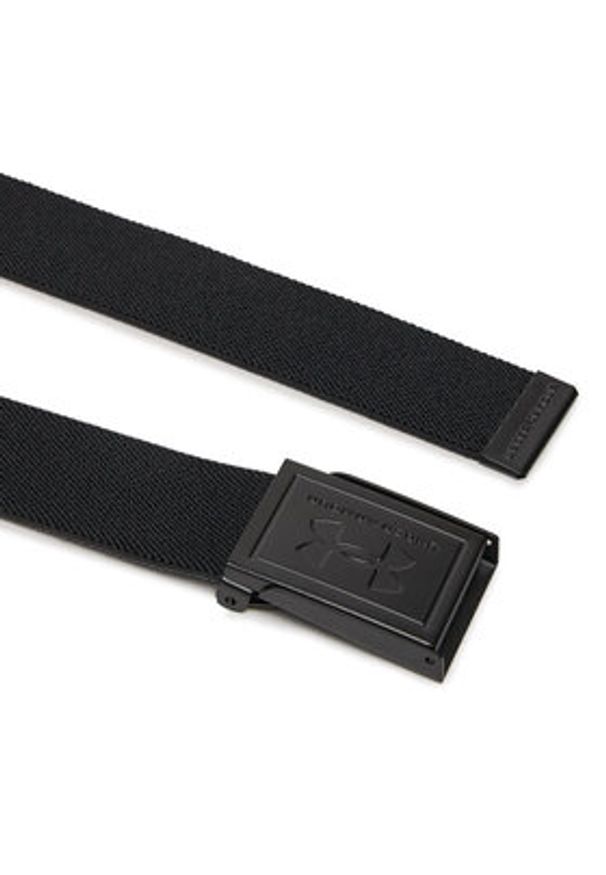 Under Armour Pasek Męski M Stretch Webbing Belt 1383935-001 Czarny. Kolor: czarny. Materiał: materiał