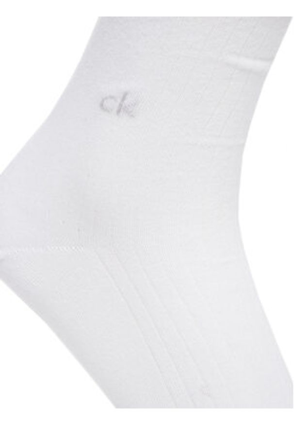 Calvin Klein Skarpety wysokie damskie 701229681 Biały. Kolor: biały. Materiał: bawełna