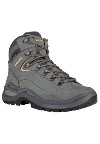 Buty trekkingowe damskie Lowa Renegade Evo Mid Gtx. Wysokość cholewki: za kostkę. Kolor: szary. Materiał: skóra. Szerokość cholewki: normalna