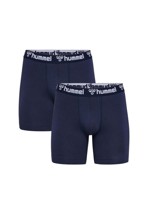 Bokserki męskie 2-pak Hummel Boxers granatowe. Kolor: niebieski