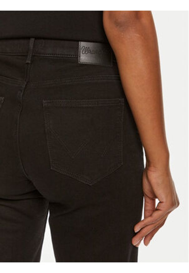 Wrangler Jeansy 112356392 Czarny Straight Fit. Kolor: czarny