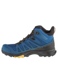 salomon - Buty Salomon X Ultra 4 Mid Gtx 416245 niebieskie. Zapięcie: sznurówki. Kolor: niebieski. Materiał: tkanina, syntetyk. Szerokość cholewki: normalna #4