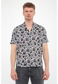 Karl Lagerfeld - Koszula męska lniana z krótkimi rękawami KARL LAGERFELD. Materiał: len. Długość rękawa: krótki rękaw. Długość: krótkie #4