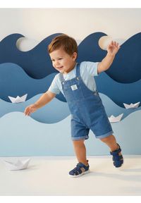 Sinsay - Jeansowe szorty ogrodniczki - Inny. Materiał: jeans #1