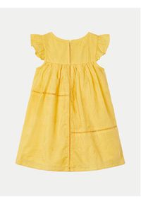 Mayoral Sukienka letnia 3930 Żółty Regular Fit. Kolor: żółty. Materiał: bawełna. Sezon: lato #3