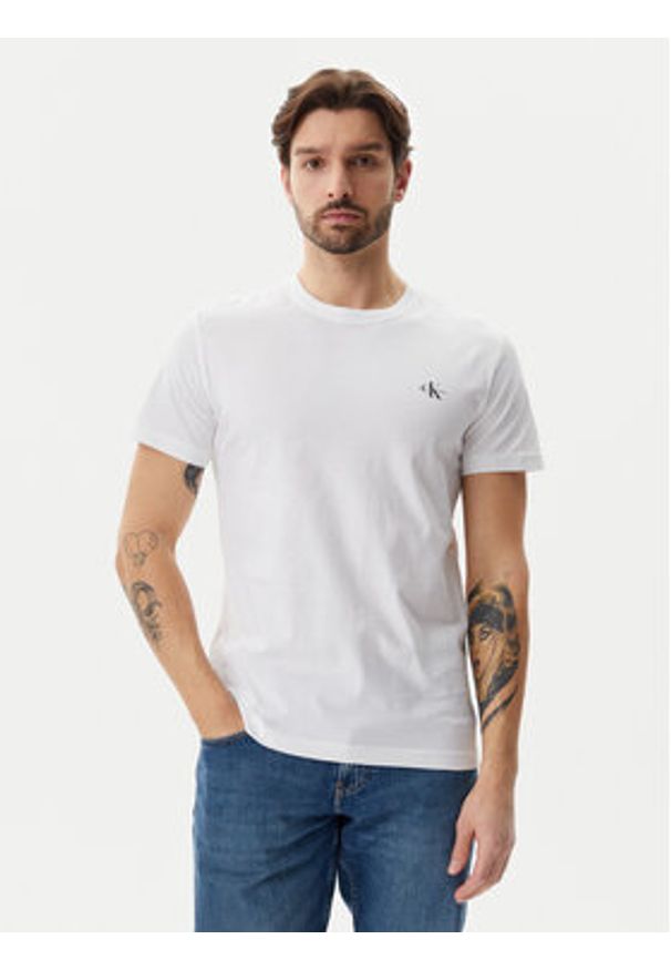 Calvin Klein Jeans Komplet 2 t-shirtów Monologo J30J320199 Kolorowy Regular Fit. Materiał: bawełna. Wzór: kolorowy