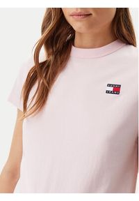 Tommy Jeans T-Shirt DW0DW20153 Różowy Regular Fit. Kolor: różowy. Materiał: bawełna #4