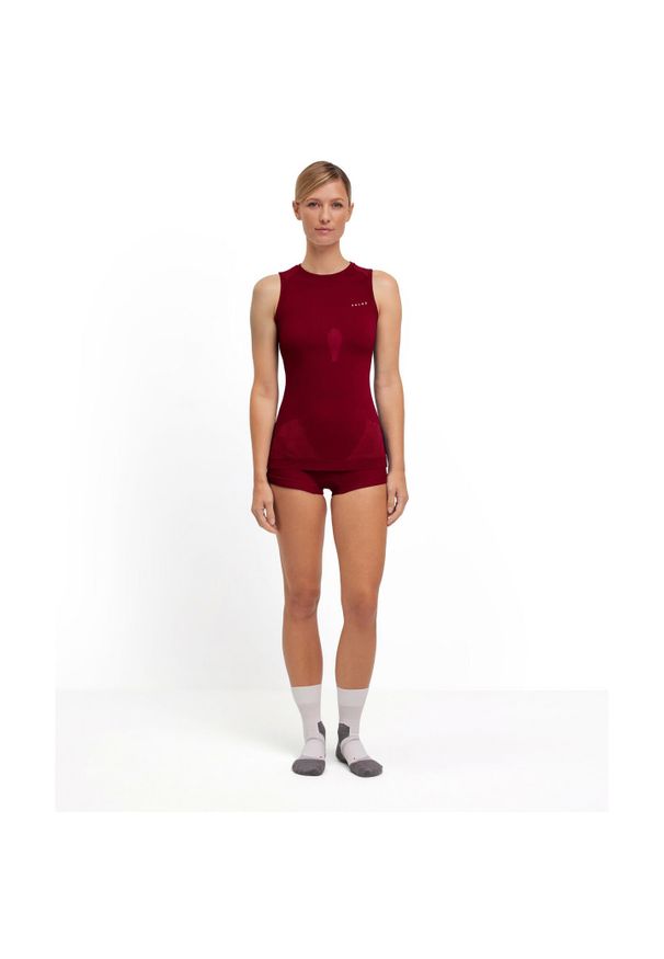 Damski tank top Falke. Kolor: czerwony, fioletowy, wielokolorowy, brązowy. Długość rękawa: bez rękawów. Sport: fitness