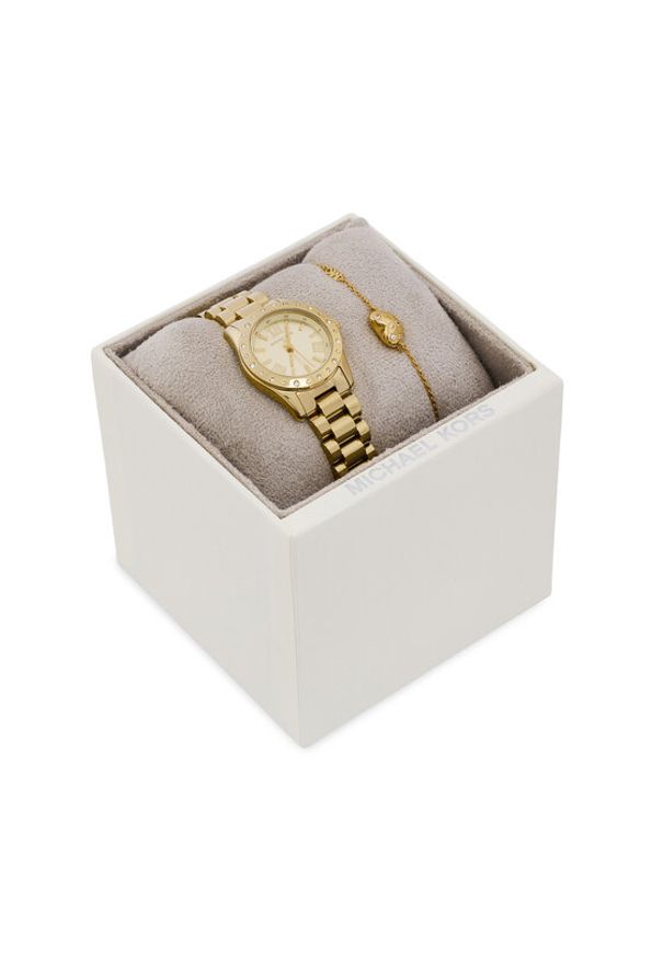 Michael Kors Zestaw zegarek i bransoletka Lexington Set MK4992SET Złoty. Kolor: złoty