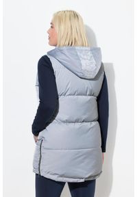 ULLA POPKEN - Damskie Pikowana kamizelka długa wodoodporna odpinany kaptur. Kolekcja: plus size. Kolor: czerwony. Materiał: poliester, materiał. Długość: długie. Sport: turystyka piesza #2