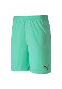 Krótkie spodenki męskie Puma TEAMFINAL 21. Kolor: zielony. Materiał: materiał, poliester. Długość: krótkie