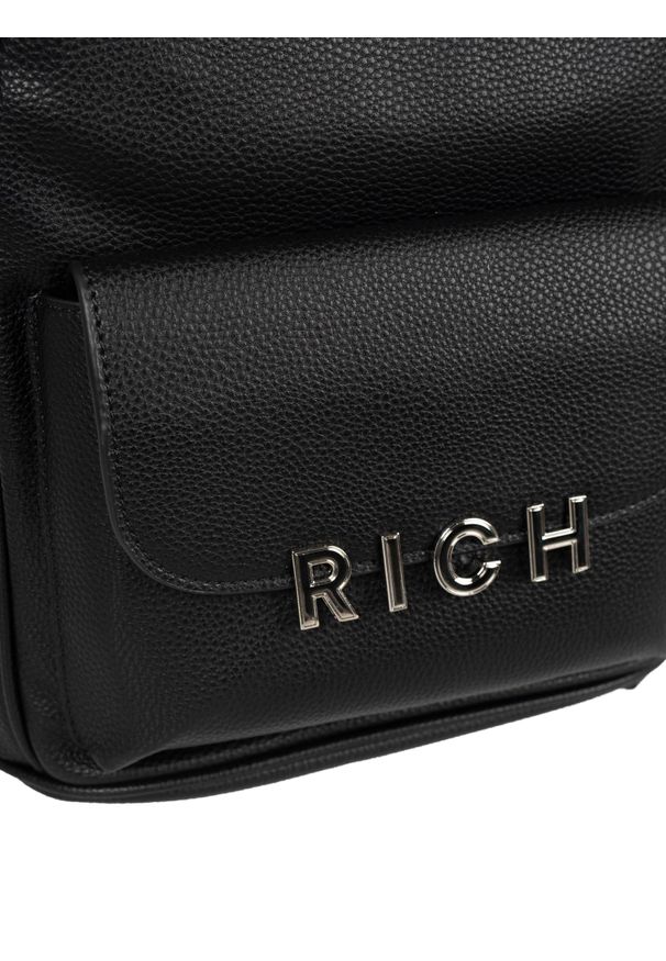 John Richmond Plecak | RWA24086ZA | Kobieta | Czarny. Kolor: czarny. Materiał: materiał. Styl: casual