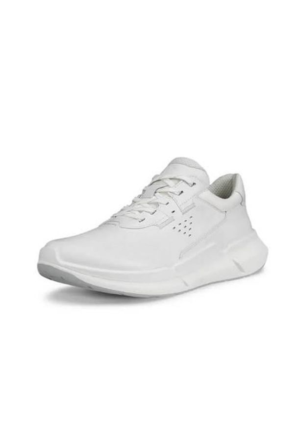 ecco - Buty do chodzenia damskie Ecco Sneaker Biom 2.2 Low Lea. Zapięcie: sznurówki. Kolor: biały. Materiał: skóra, syntetyk, tkanina, materiał. Szerokość cholewki: normalna. Sport: turystyka piesza