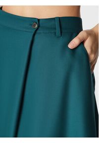 Simple Spódnica trapezowa LINDA TOL SDD550-02 Zielony Relaxed Fit. Kolor: zielony. Materiał: wełna #4