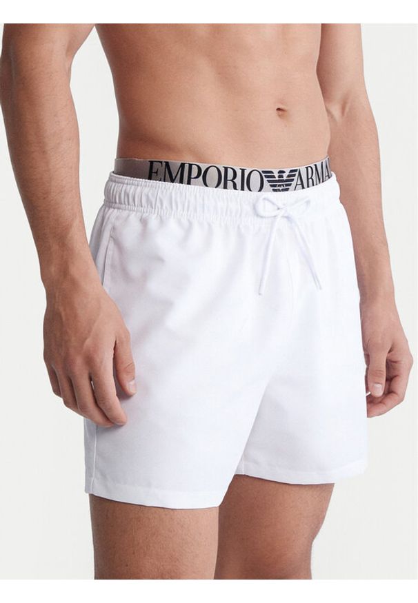 Emporio Armani Szorty kąpielowe EM000686 AF20432 U0002 Biały. Kolor: biały. Materiał: syntetyk