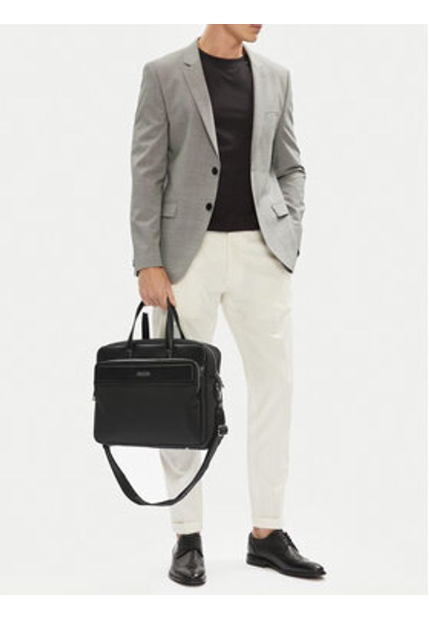 Gino Rossi Torba na laptopa 05A11192-1 Czarny. Kolor: czarny. Materiał: materiał