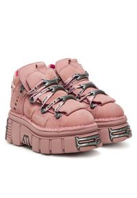 NEW ROCK Sneakersy M-106-C158 Różowy. Kolor: różowy. Materiał: zamsz, skóra #4