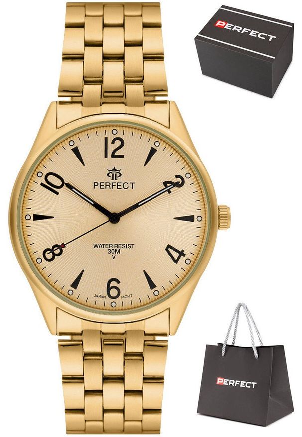 Zegarek Perfect M141-08 męski klasyczny czytelny 42 mm .. Styl: klasyczny