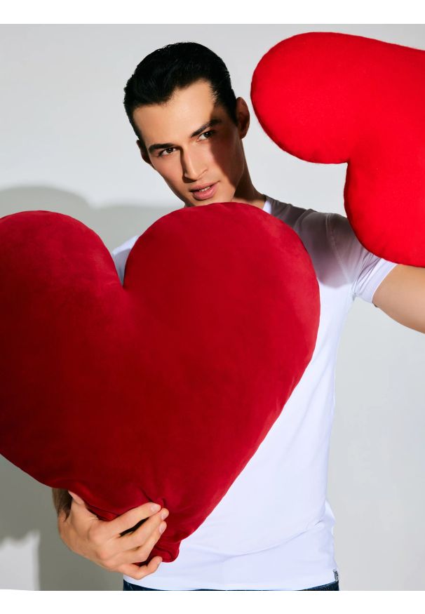 Big-Star - Koszulka męska slim z bawełny supima biała Supiclassic 101. Kolor: biały. Materiał: bawełna