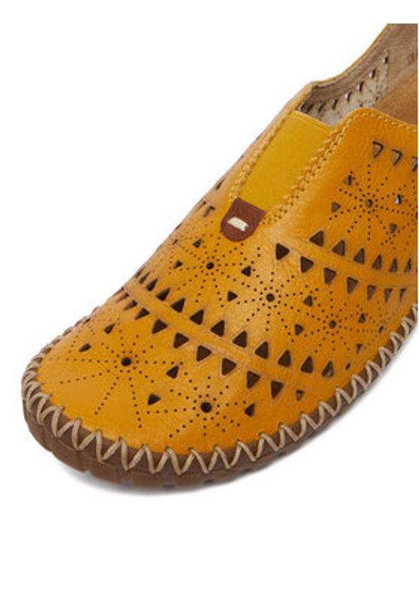 Rieker Półbuty CEO-M2852-68 Żółty. Kolor: żółty. Materiał: skóra