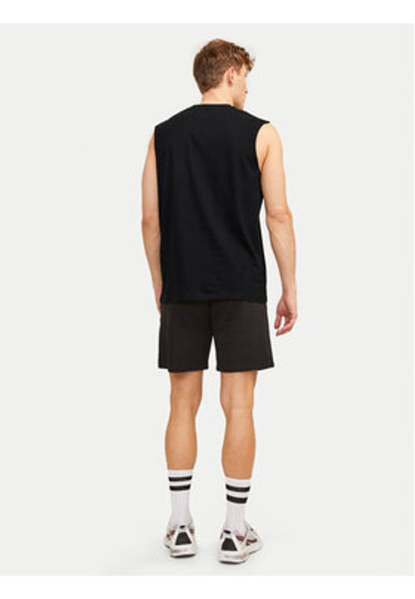 Jack & Jones - Jack&Jones Tank top Vesterbro 12250430 Czarny Oversize. Kolor: czarny. Materiał: bawełna