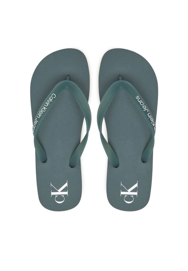 Calvin Klein Jeans Japonki Beach Sandal Transparent Tpu YM0YM01267 Turkusowy. Kolor: turkusowy