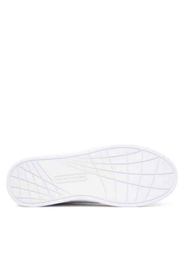 TOMMY HILFIGER - Tommy Hilfiger Sneakersy Icon Court FW0FW08815 Biały. Kolor: biały. Materiał: skóra