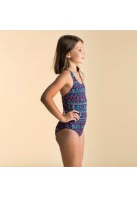 NABAIJI - Strój jednoczęściowy pływacki dla dzieci Nabaiji Basic Luna. Kolor: wielokolorowy, różowy, niebieski, zielony. Materiał: materiał, poliester, elastan