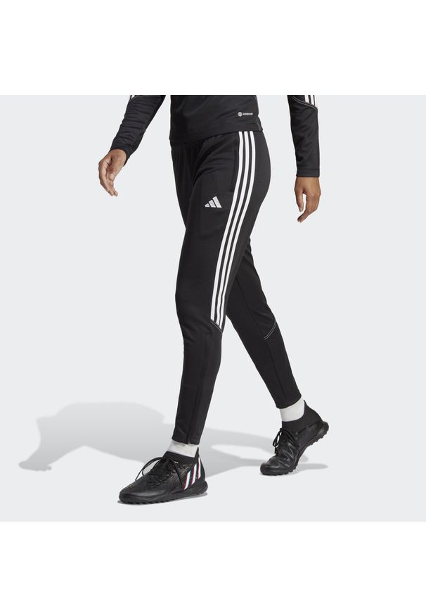 Adidas - Tiro 23 Club Training Pants. Kolor: czarny, biały, wielokolorowy. Materiał: dresówka, materiał. Sport: fitness